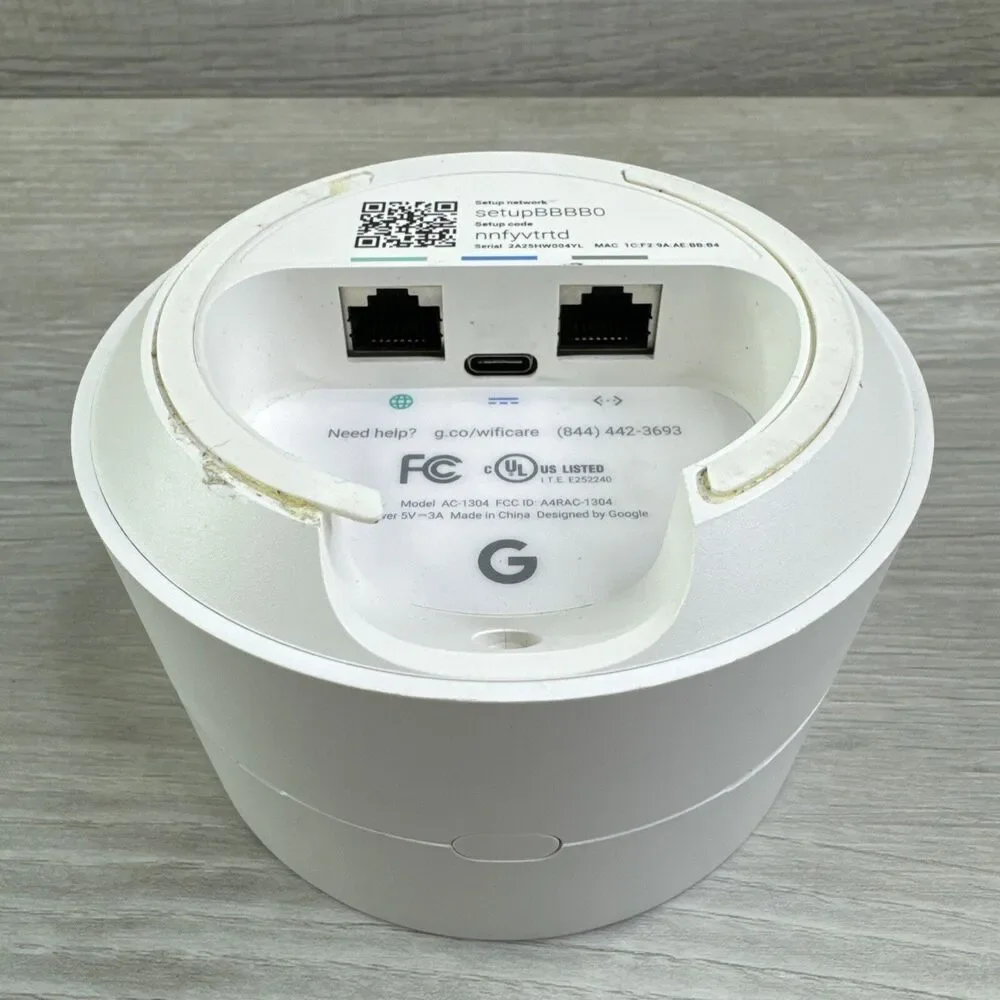 Google AC-1304 - 1200Mbps Wireless Mesh Router - No Power Cord